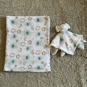 Moon and Stars Baby Blanket and Lovey